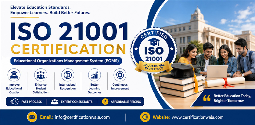 ISO 21001 Certification in Nashik Maharashtra