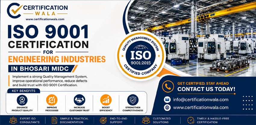 ISO 9001 Certification for Engineering Industries in Bhosari MIDC