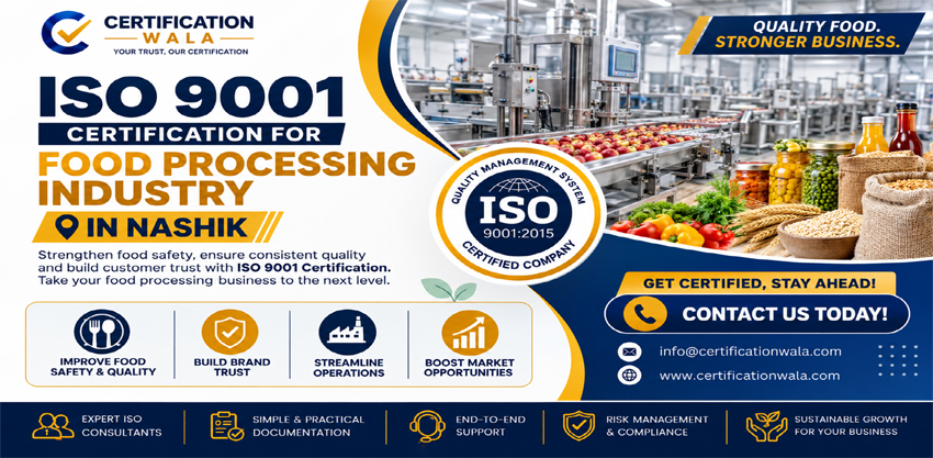 ISO Certification for Food Processing Industry in Nashik