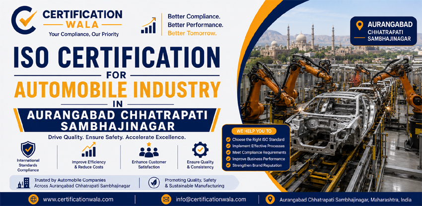 ISO Certification for Automobile Industry in Aurangabad Chhatrapati Sambhajinagar