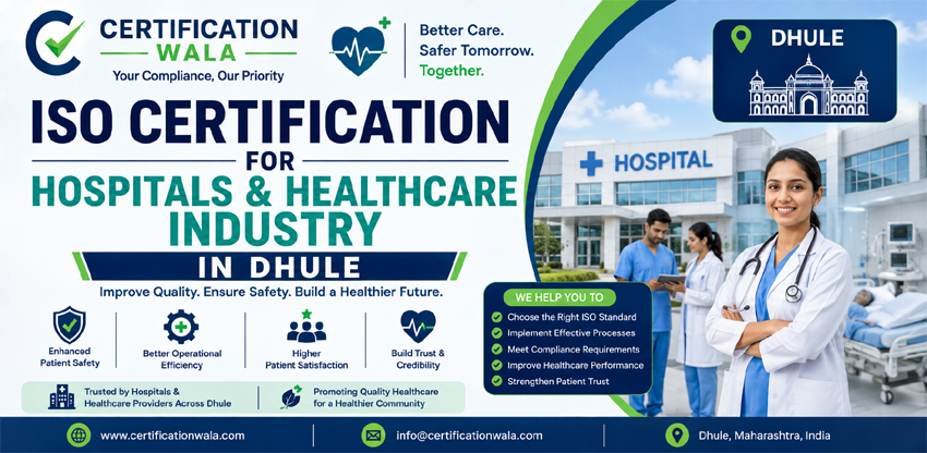ISO Certification for Hospitals & Healthcare Industry in Dhule