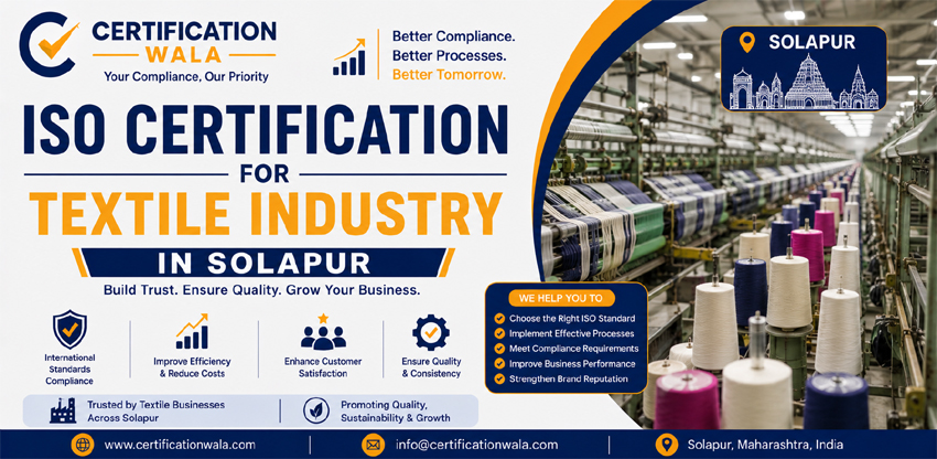 ISO Certification for Textile Industry in Solapur