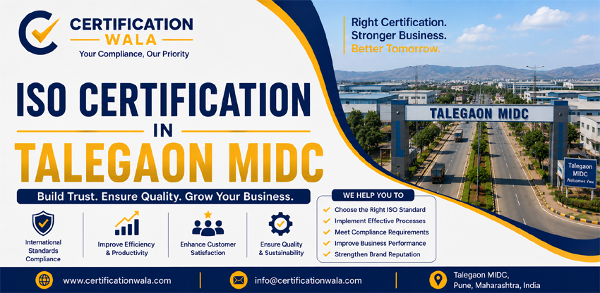 ISO Certification in Talegaon MIDC